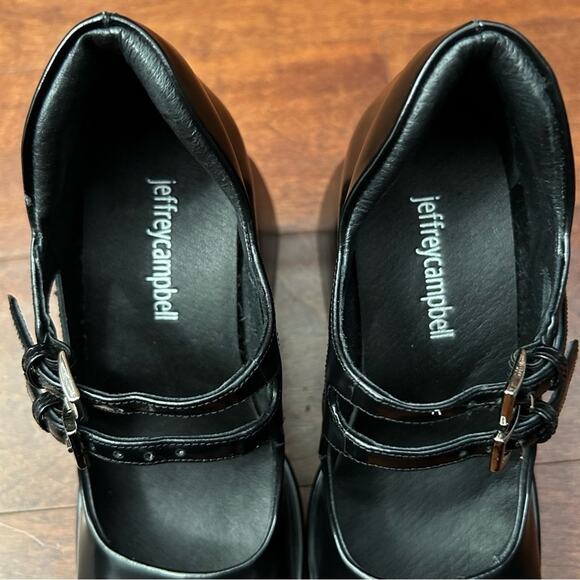 Jeffrey Campbell Corgi Platform Mary Janes,
Wednesday Addams Black Leather Size5 - Picture 4 of 15
